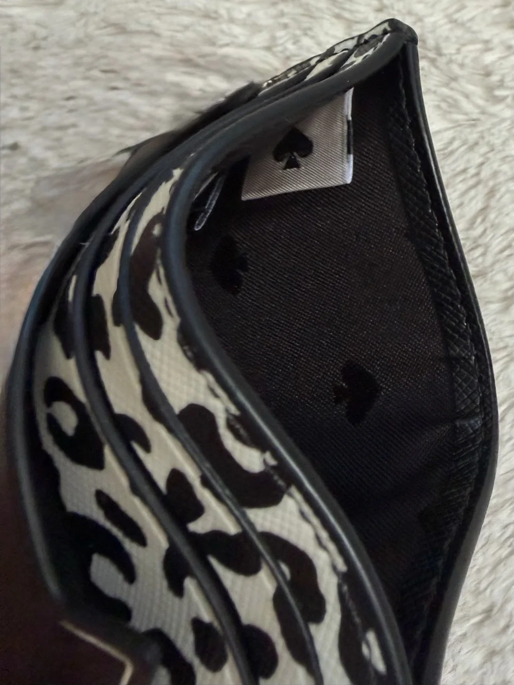 Kate Spade Meow Cat Small Slim Card Holder NWOT